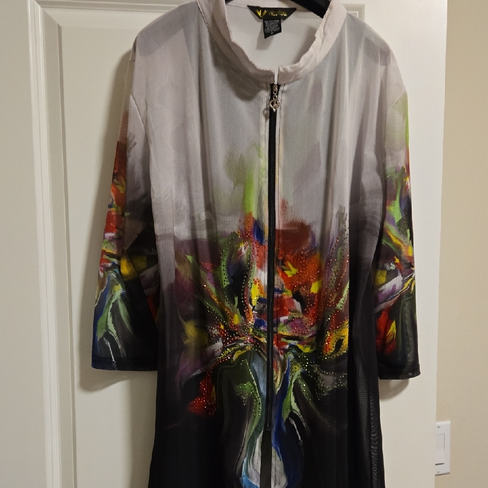 Valentina Black and Gold Label Jacket
